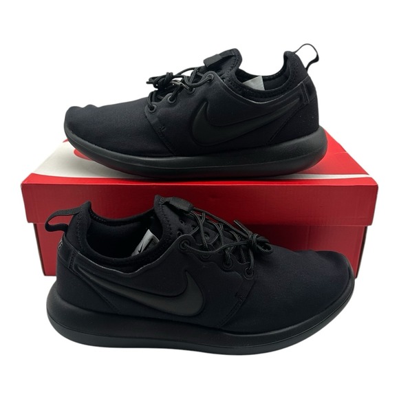 Nike Roshe Two GS Running Shoes Size Youth 6 Womens 7.5 Black Sneaker 844653-001 - Picture 1 of 11
